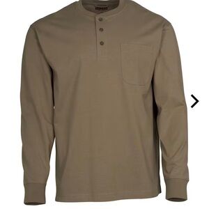 Men's Beige henley Shirt